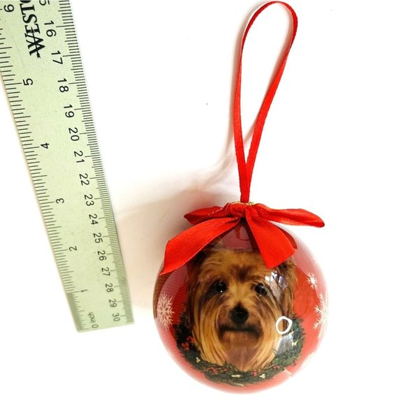 Yorkie Dog Christmas Ornament Yorkshire Terrier by E&S Pets CBO-46 NEW NIB - Picture 4 of 5